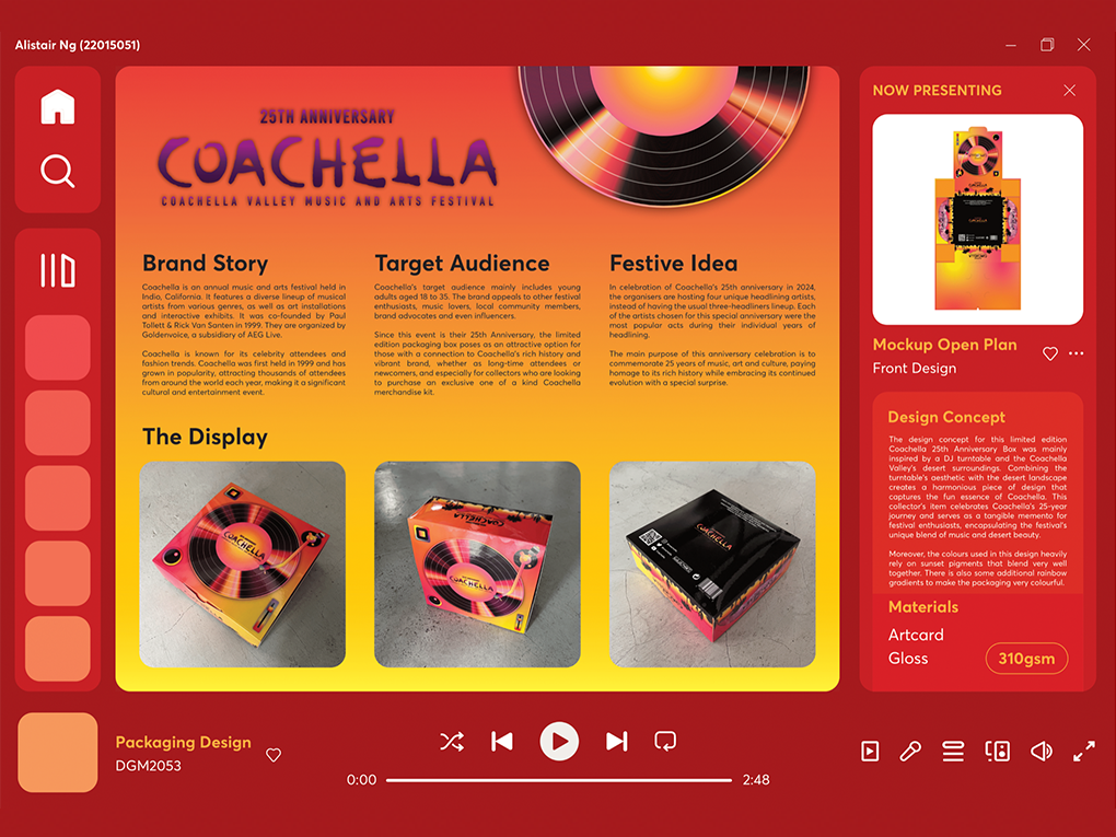 Coachella anniversary collector's box